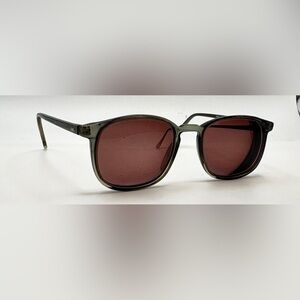 Modern Chris Gray Translucent Oval Sunglasses Frames Only
